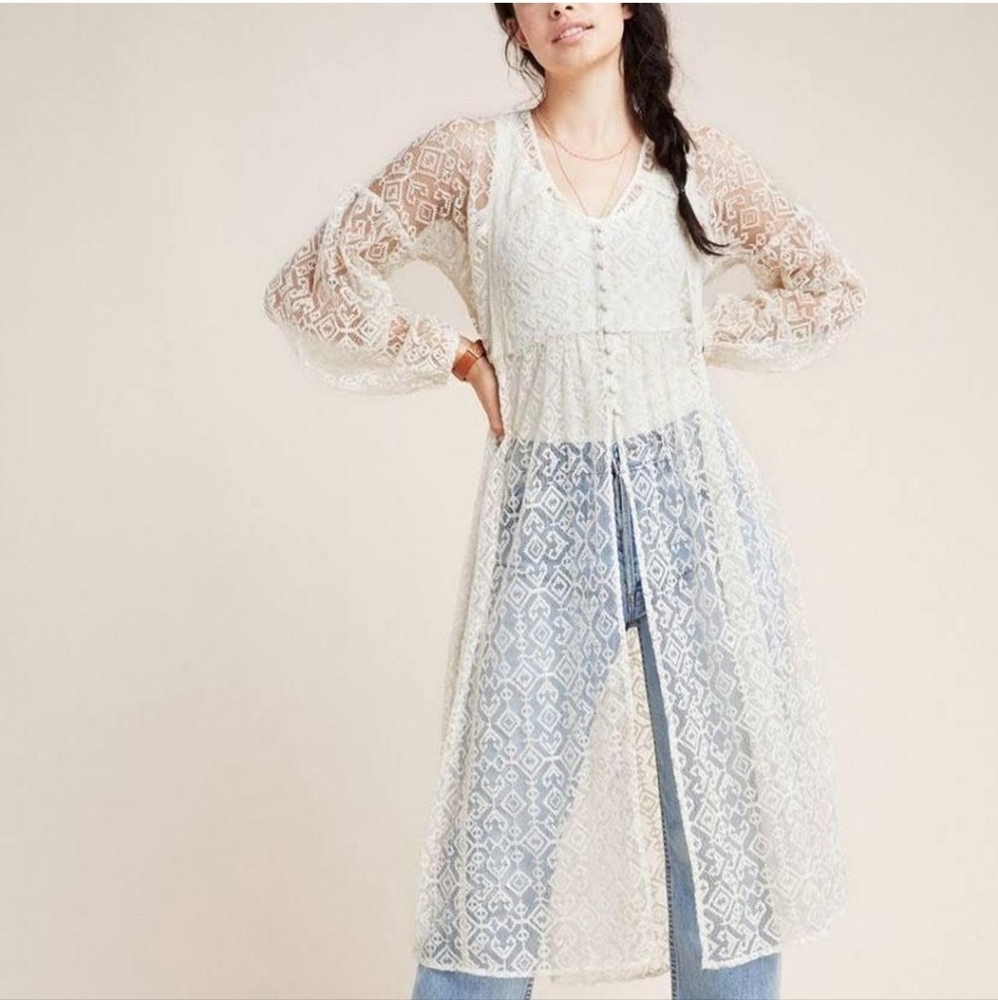 NWOT‎ Anthropologie Maeve Lace Boho Dress S